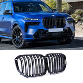 Bmw X7 G07 2018 On Dual Slat Upgrade Front Grill In Gloss Black - Bf-bmx7-002
